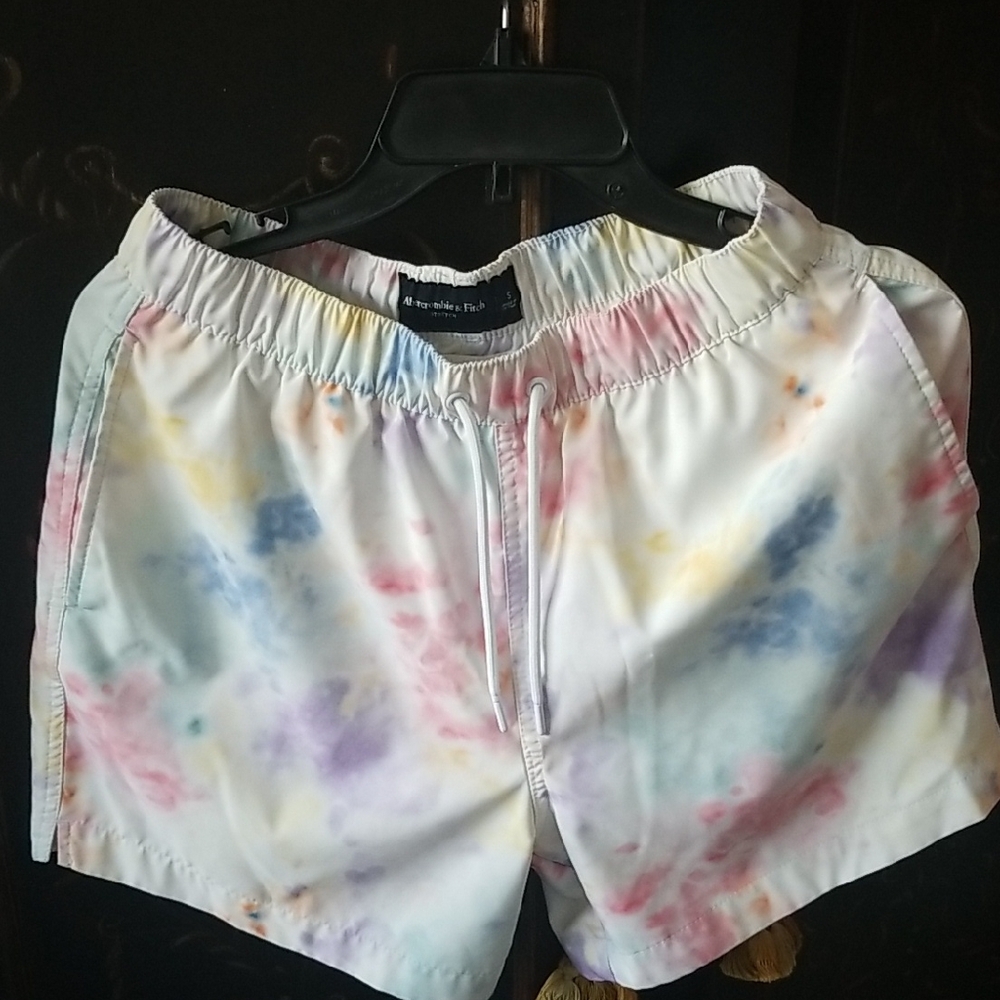 Abercrombe & Fitch Tie-Dye Swim Trunk Short S